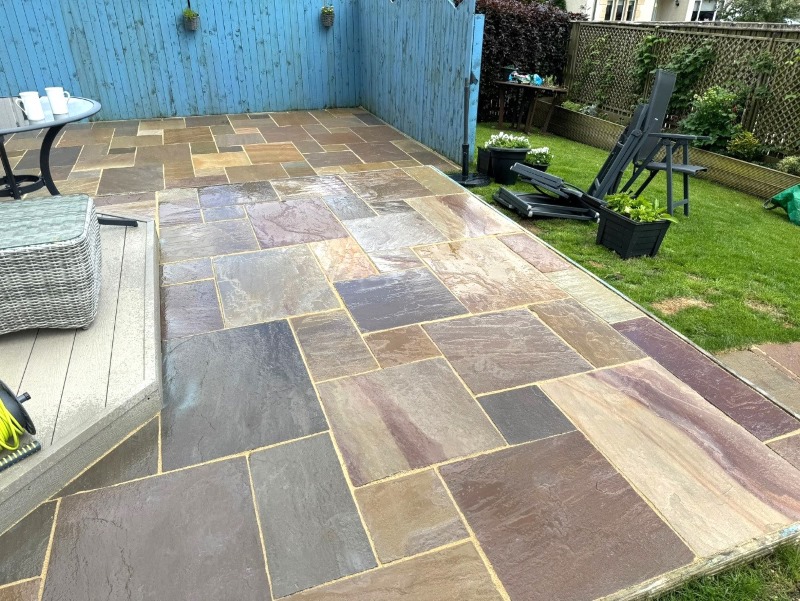 Sandstone Patio After Renovation Troon Ayrshire