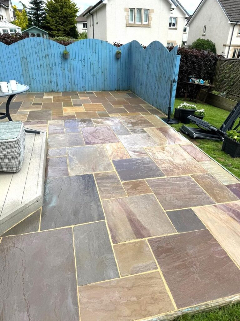 Sandstone Patio After Renovation Troon Ayrshire