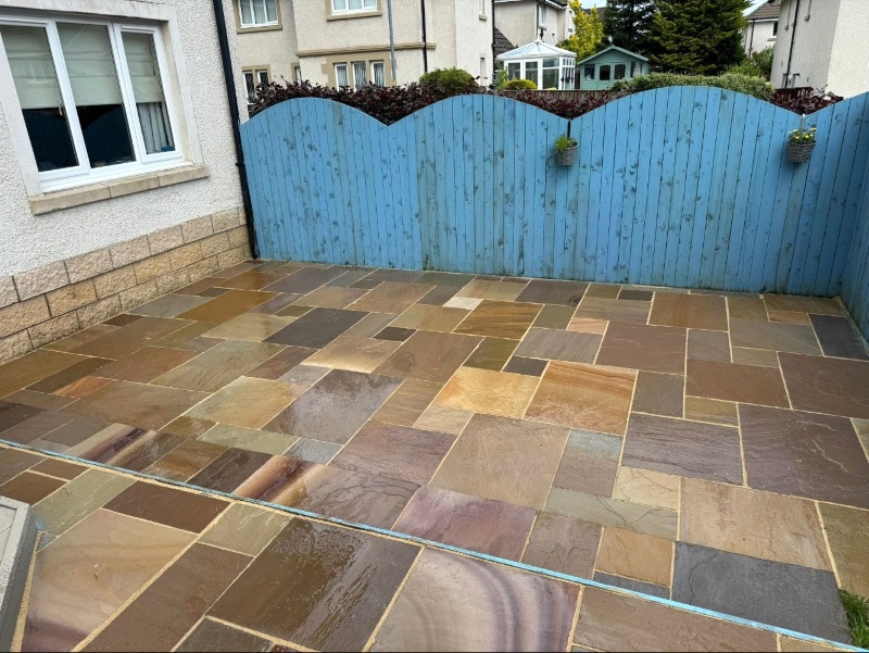 Sandstone Patio After Renovation Troon Ayrshire